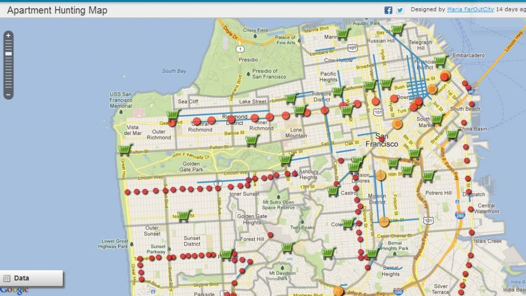 Sf Neighborhood Map With Streets Moving To San Francisco? This Map Will Help You Figure Out Where To Live