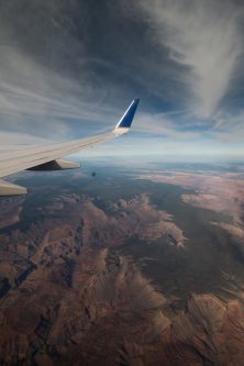 aerial view of the grand canyon, shot from a united flight -- grand canyon, arizona