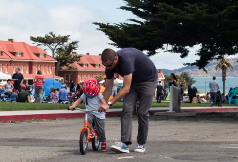 ymca sf bicycle, off the grid, presidio picnic, toddler learning how to ride a bike, presidio, san francisco, california